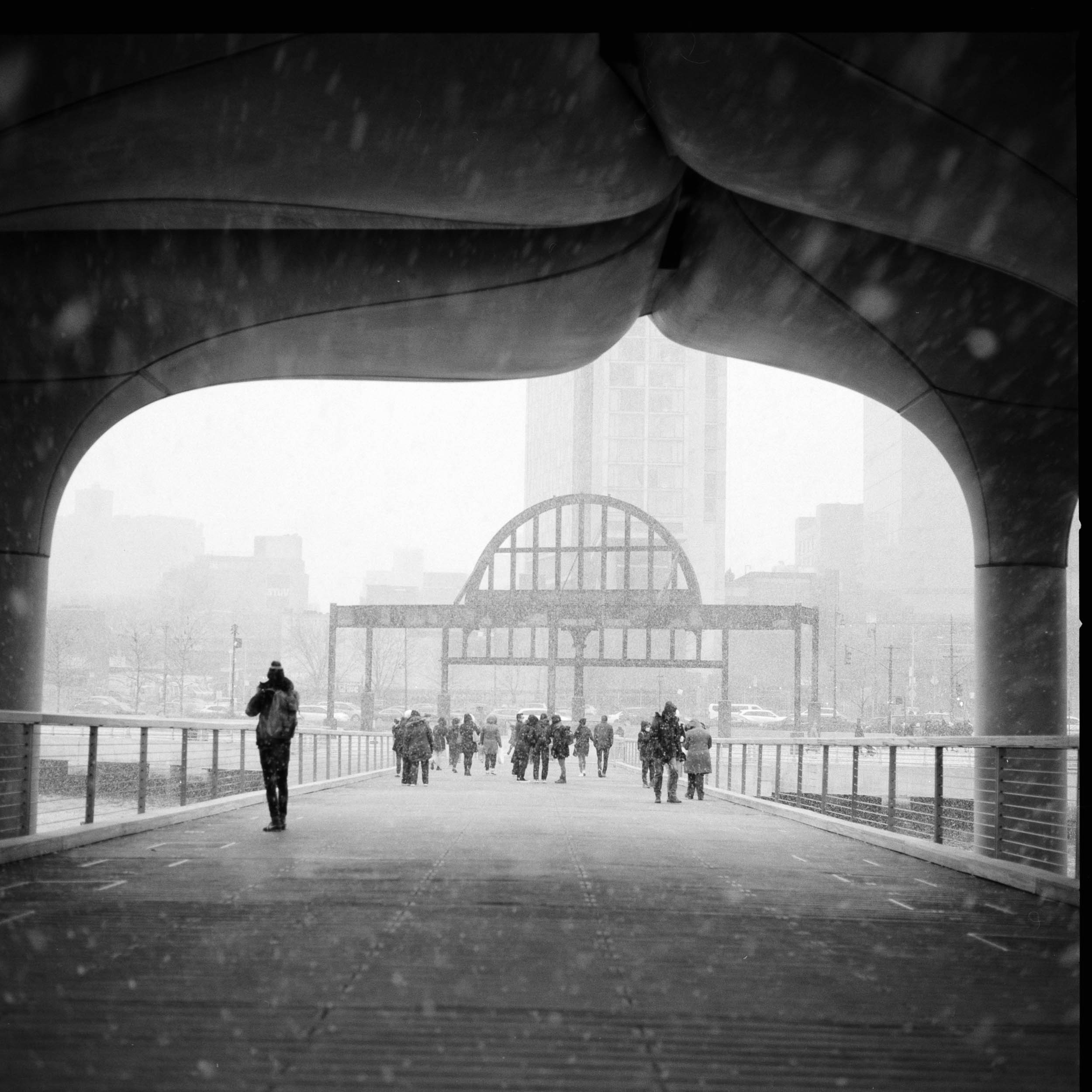 Black and White Hasselblad 500cm photograph of Manhattan