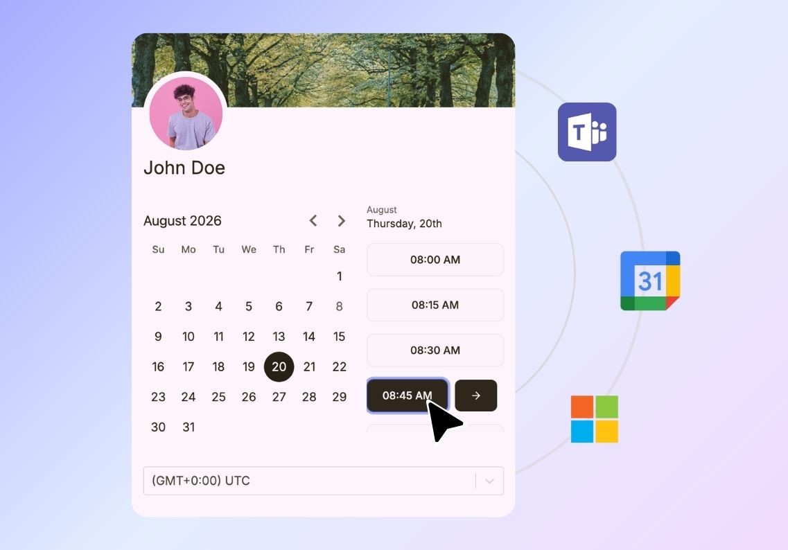 Warmcal calendar with Google Calendar, Microsoft and team member icons