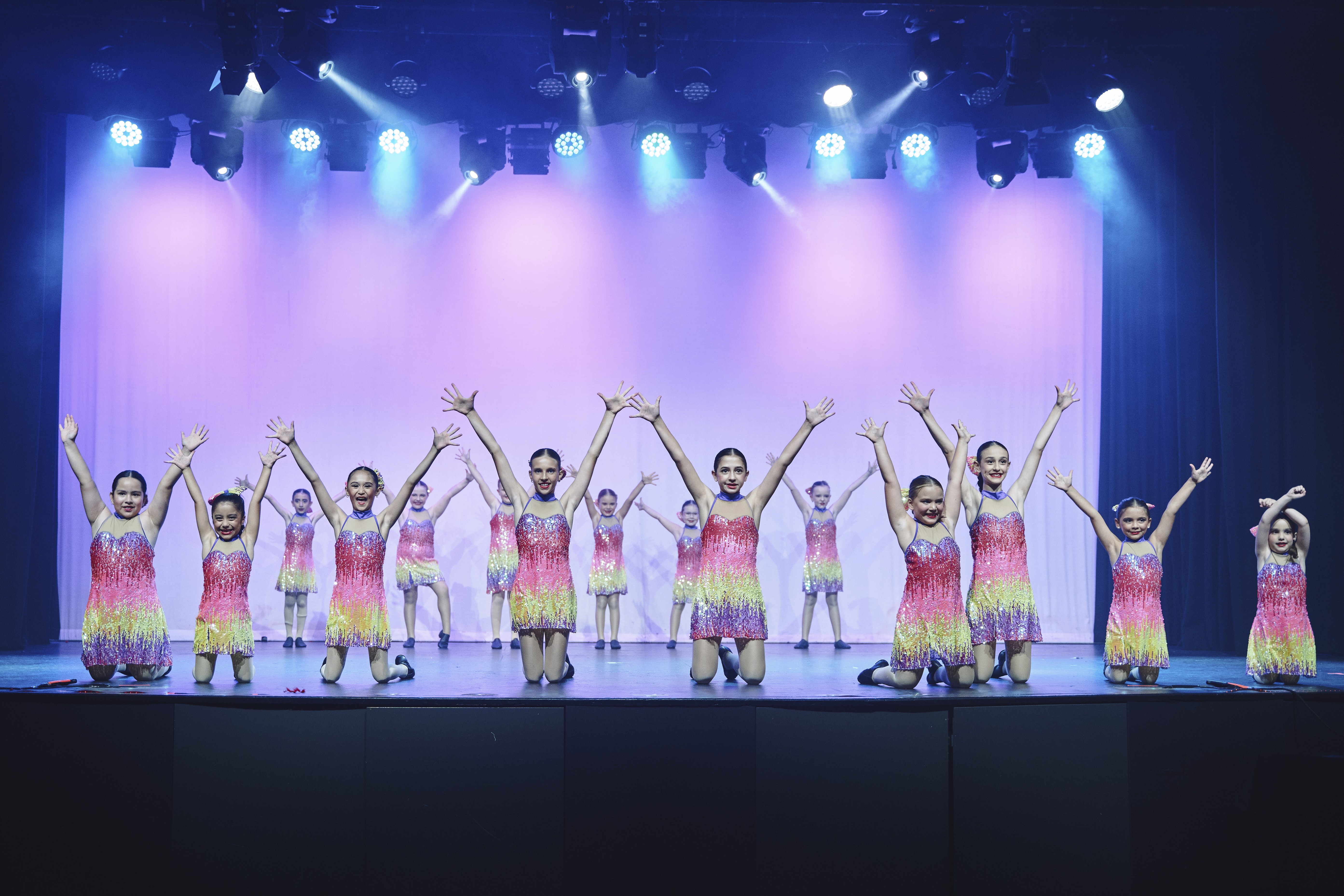 Dancers performing on stage