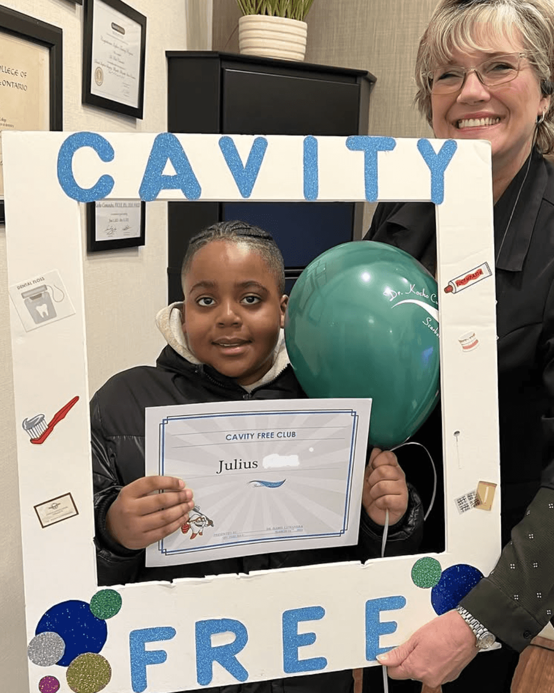 Cavity-free club winner at ScarboroSmiles in Scarborough, ON | Best Dentist for children in Scarborough, ON