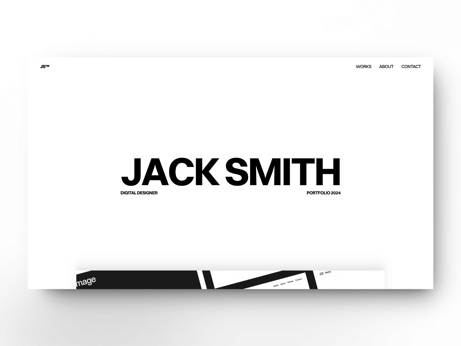 JACK — 黑白极简专业创意机构官网设计灵感
