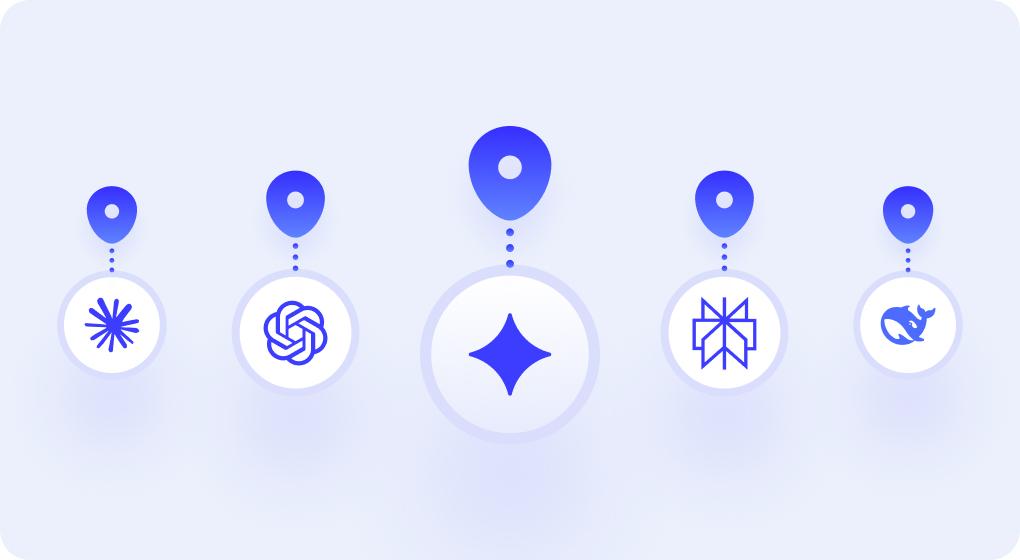 AI suggesting actions like "Optimize onboarding flow" and "Raise pricing tier" based on user data.