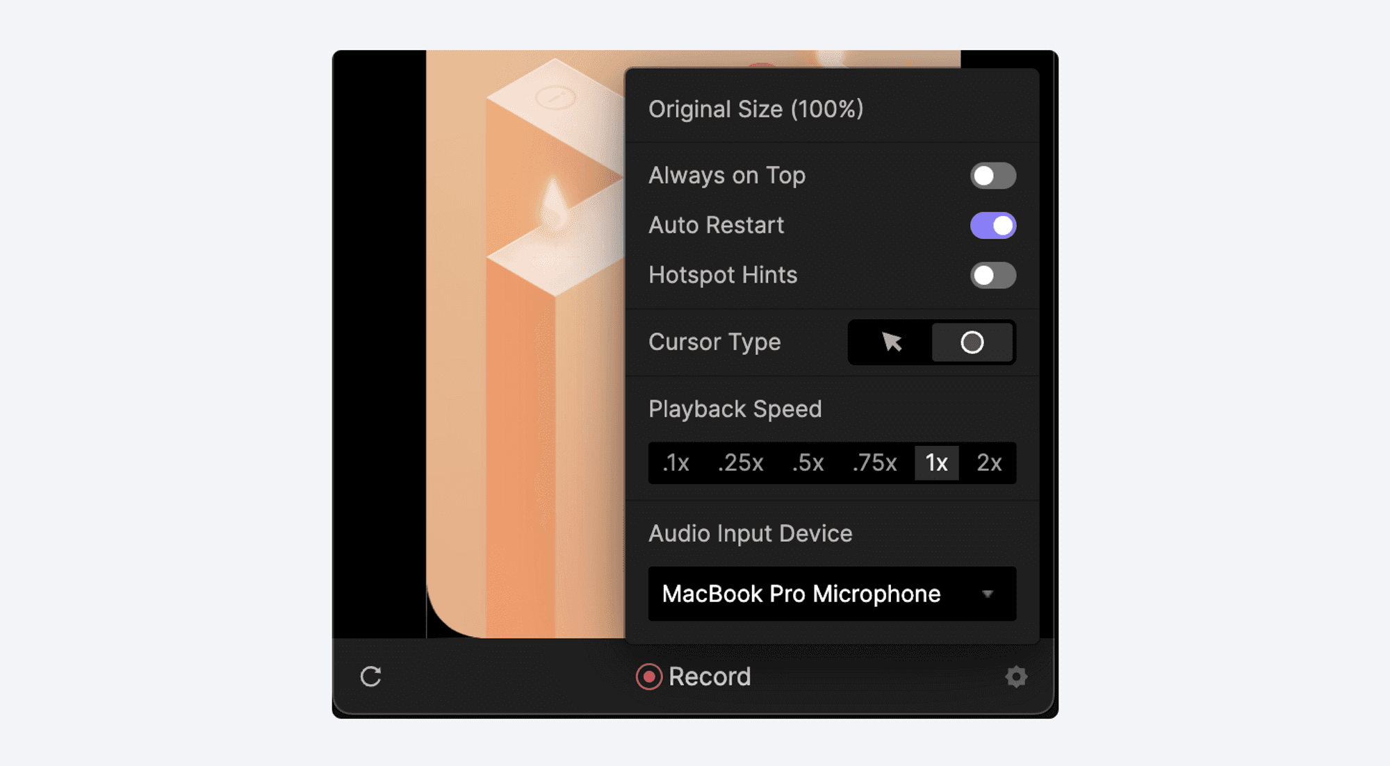 {'_type': 'localeString', 'en': 'audio recording in preview'}