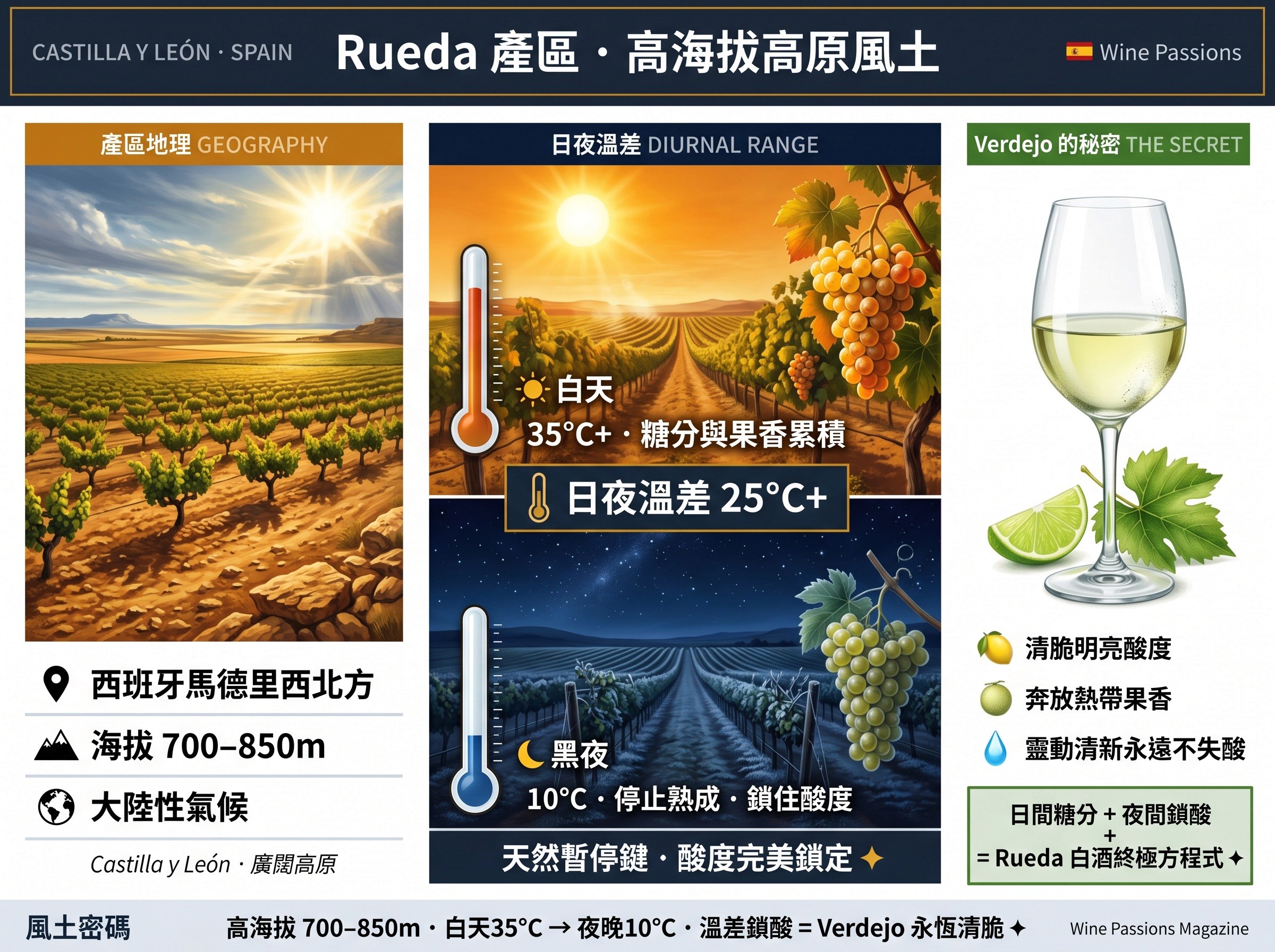 認識 Rueda 產區:日夜溫差極大的高海拔高原風土,如何鎖住葡萄酸度?