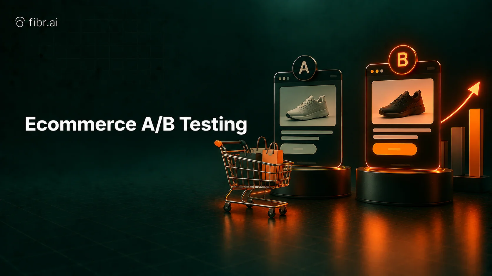 Ecommerce A/B testing with two product page variants.
