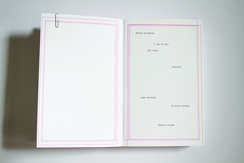 red line boxed book page layout