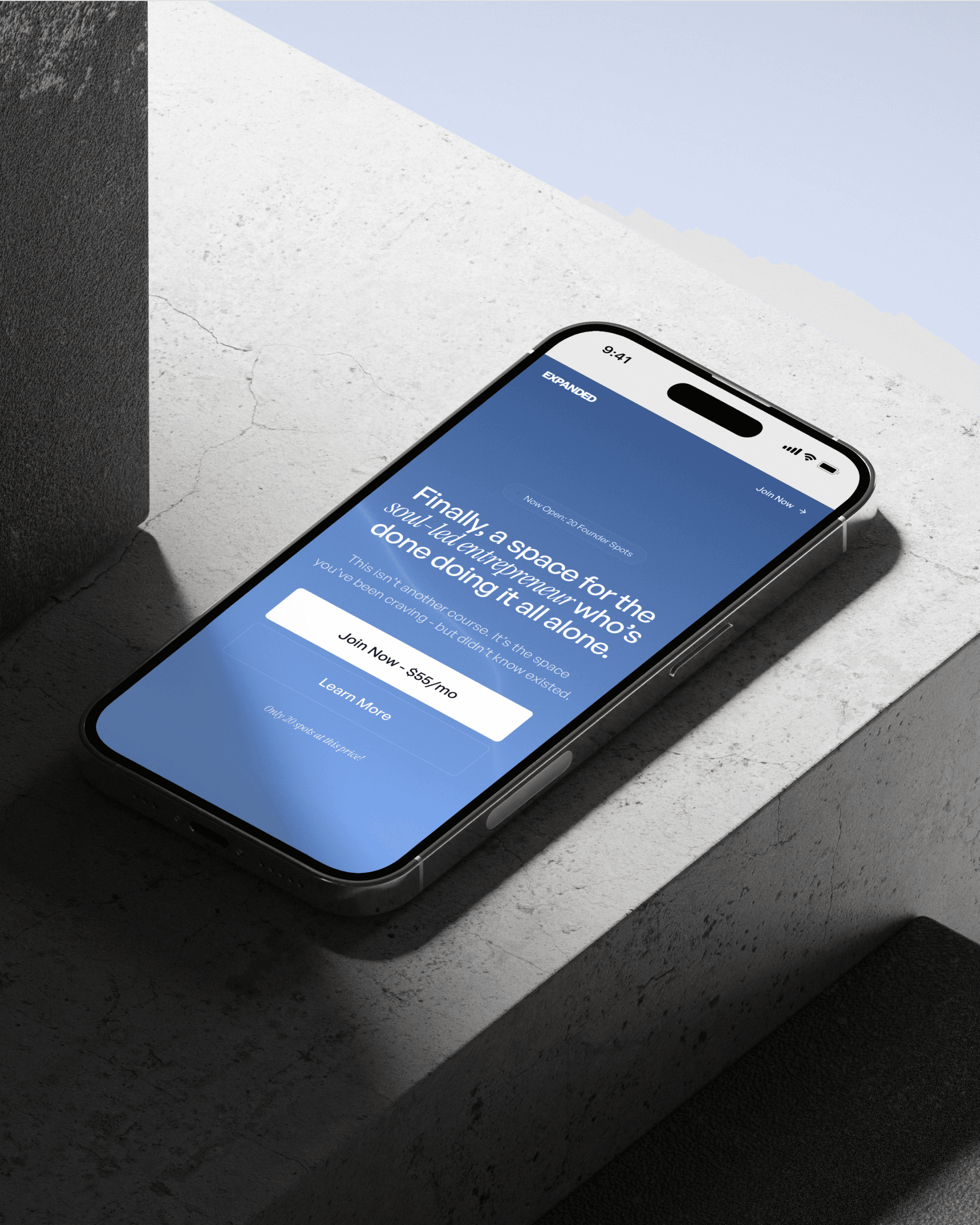 Mockup mobile projeto Expanded