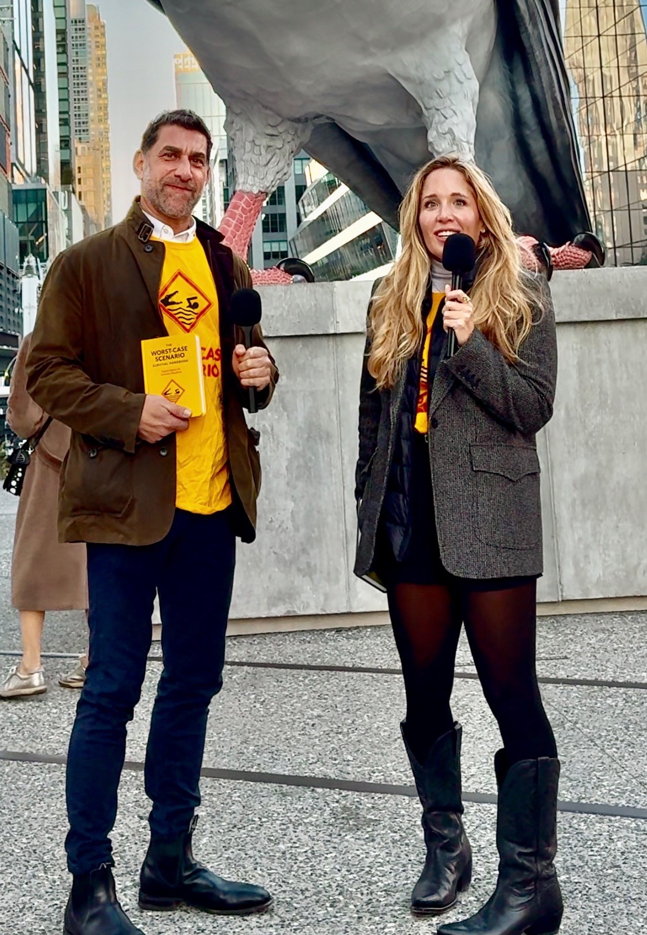 Sarah Elizabeth Hill hosting The Worst-Case Scenario Survival Handbook collaboration