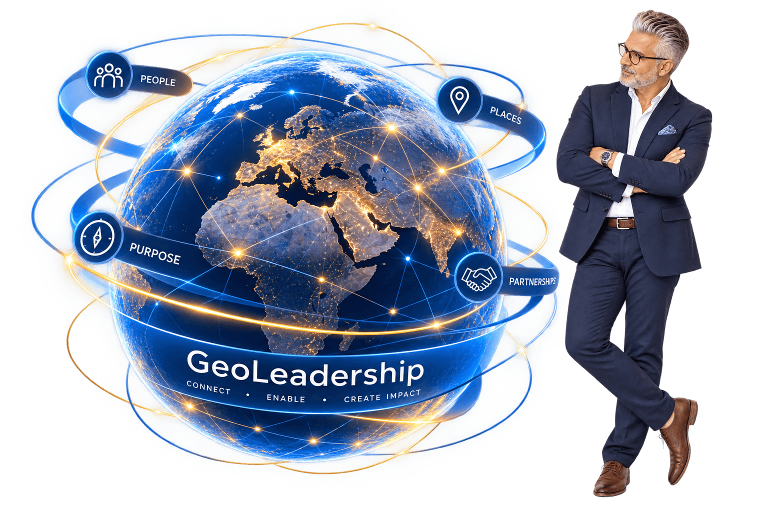 GeoLeadership globe with Mehran