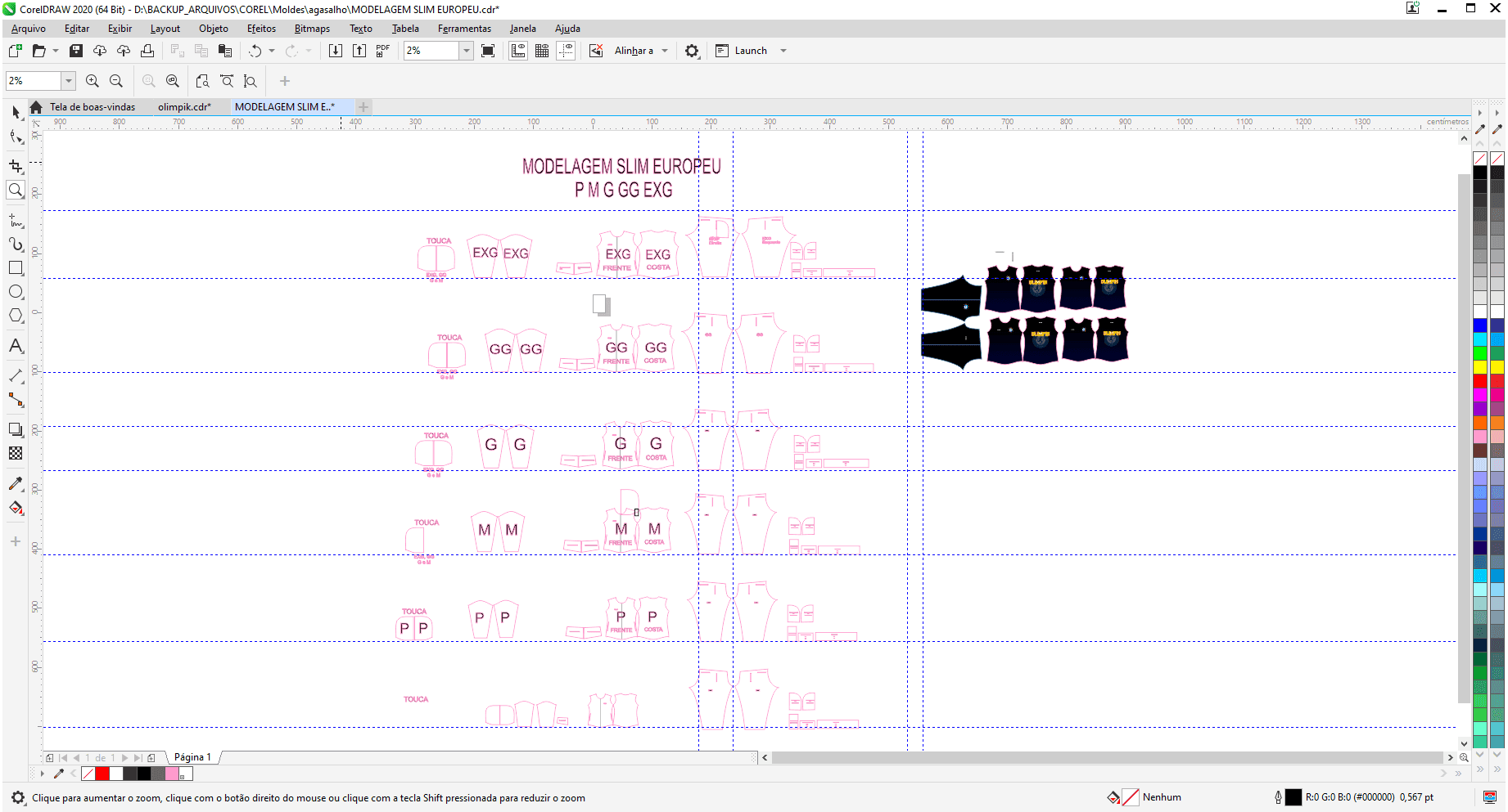 Modelagem Gola Y esportiva profissional aplicada em camiseta sublimada