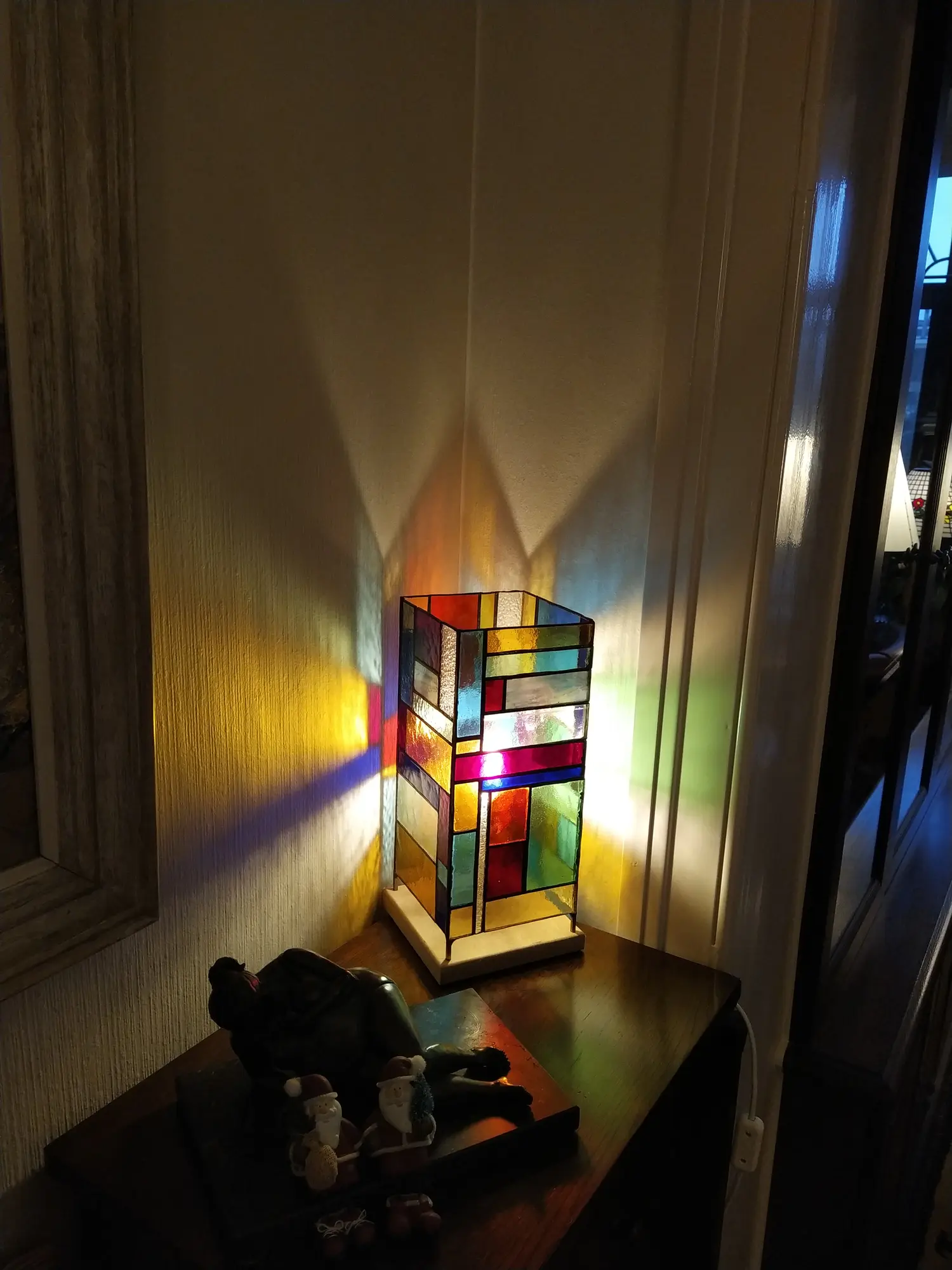 Moderne tiffany-stijl windlicht - eigen creatie