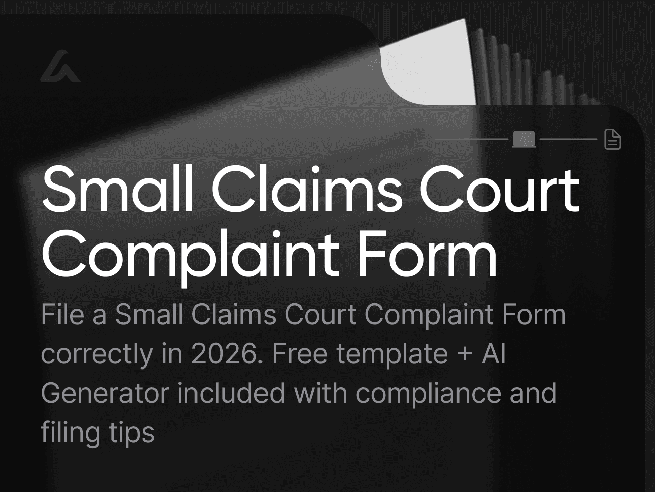 Small Claims Court Complaint Form