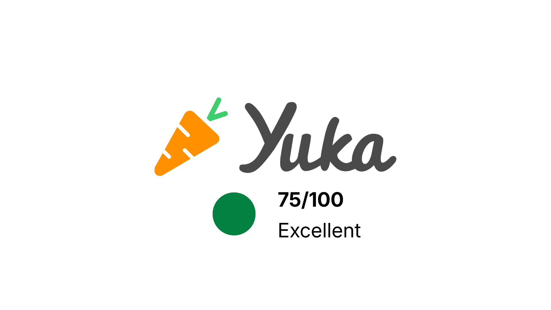 Score Yuka 75/100