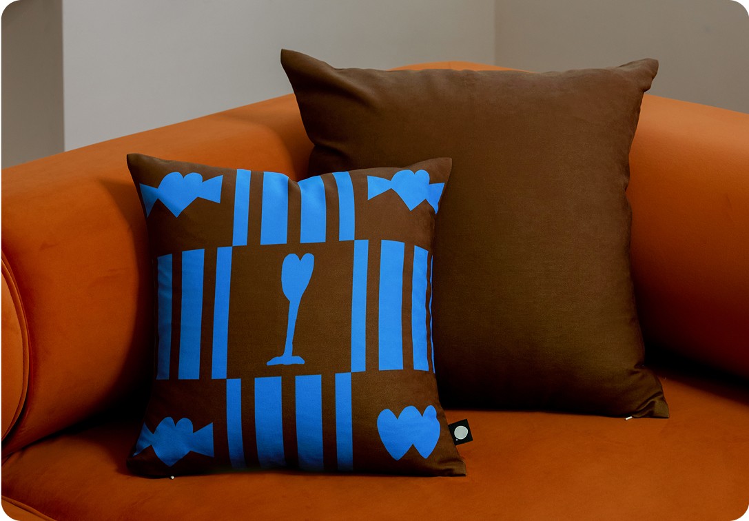 st valentines 스웨이드 터치 쿠션 커버