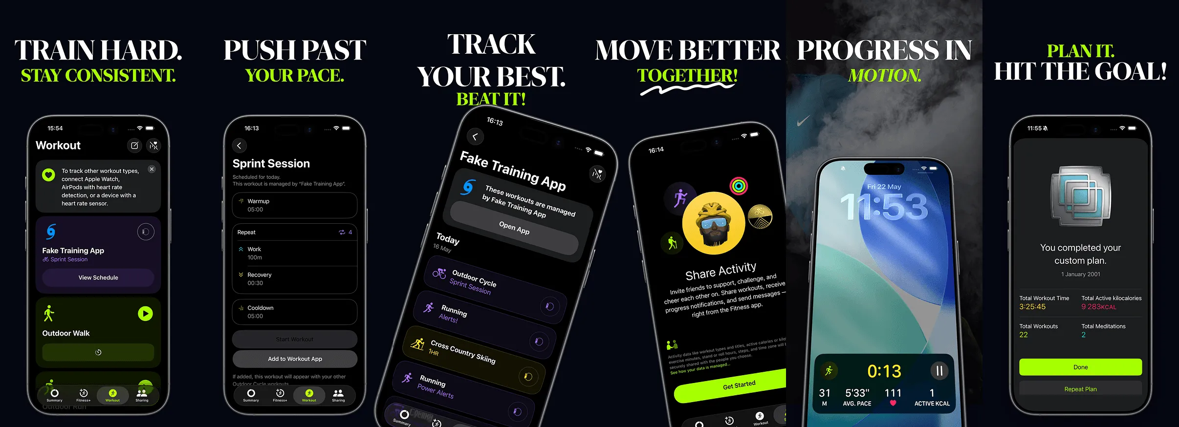 Template - Shipper Screenshots - App Store - Apple Fitness - For free