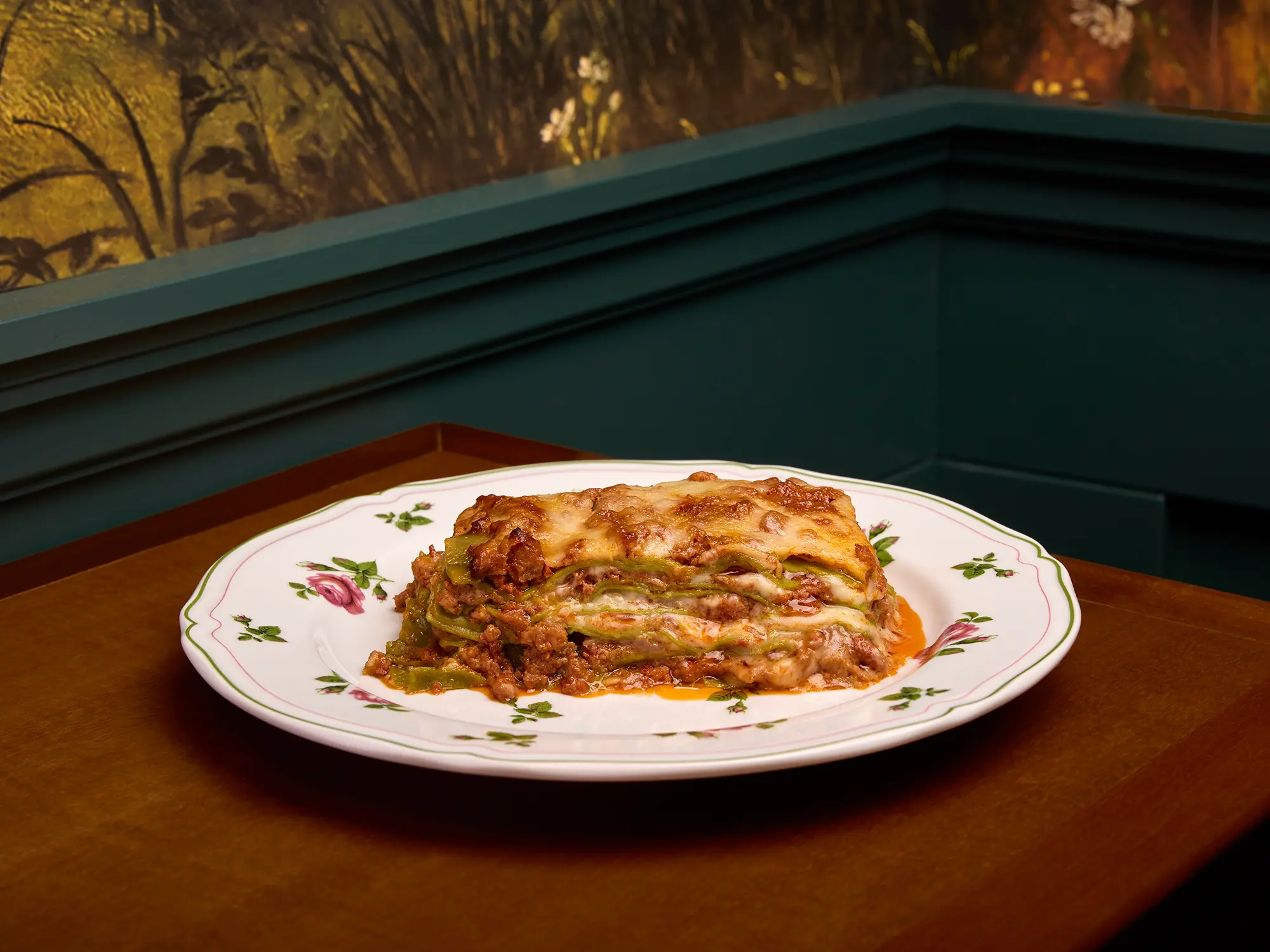Lasagne verdi al forno, traditional Emilian pasta dish