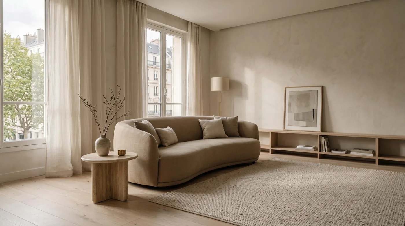 After: Living room, first visit