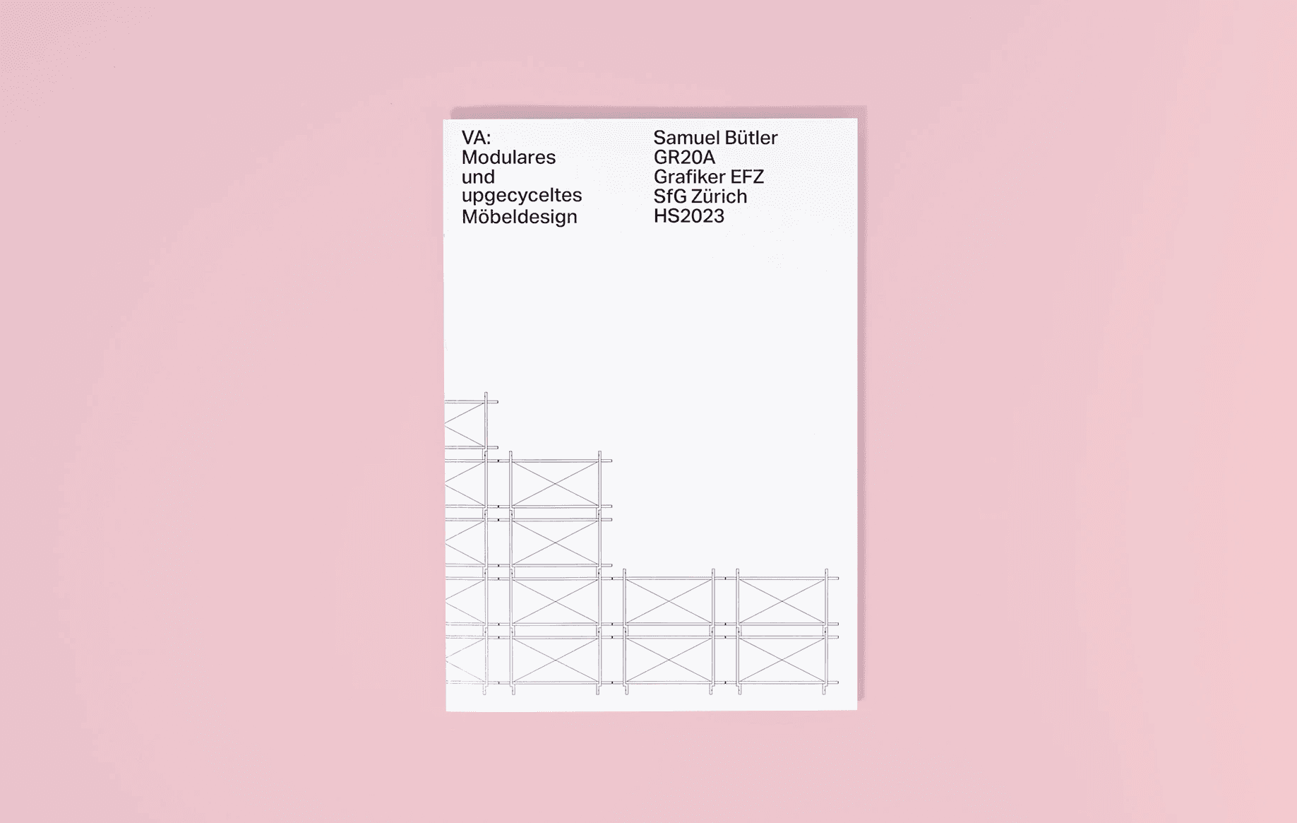 Samuel Bütler Vertiefungsarbeit modulares und upgecyceltes Möbeldesign SfGZ