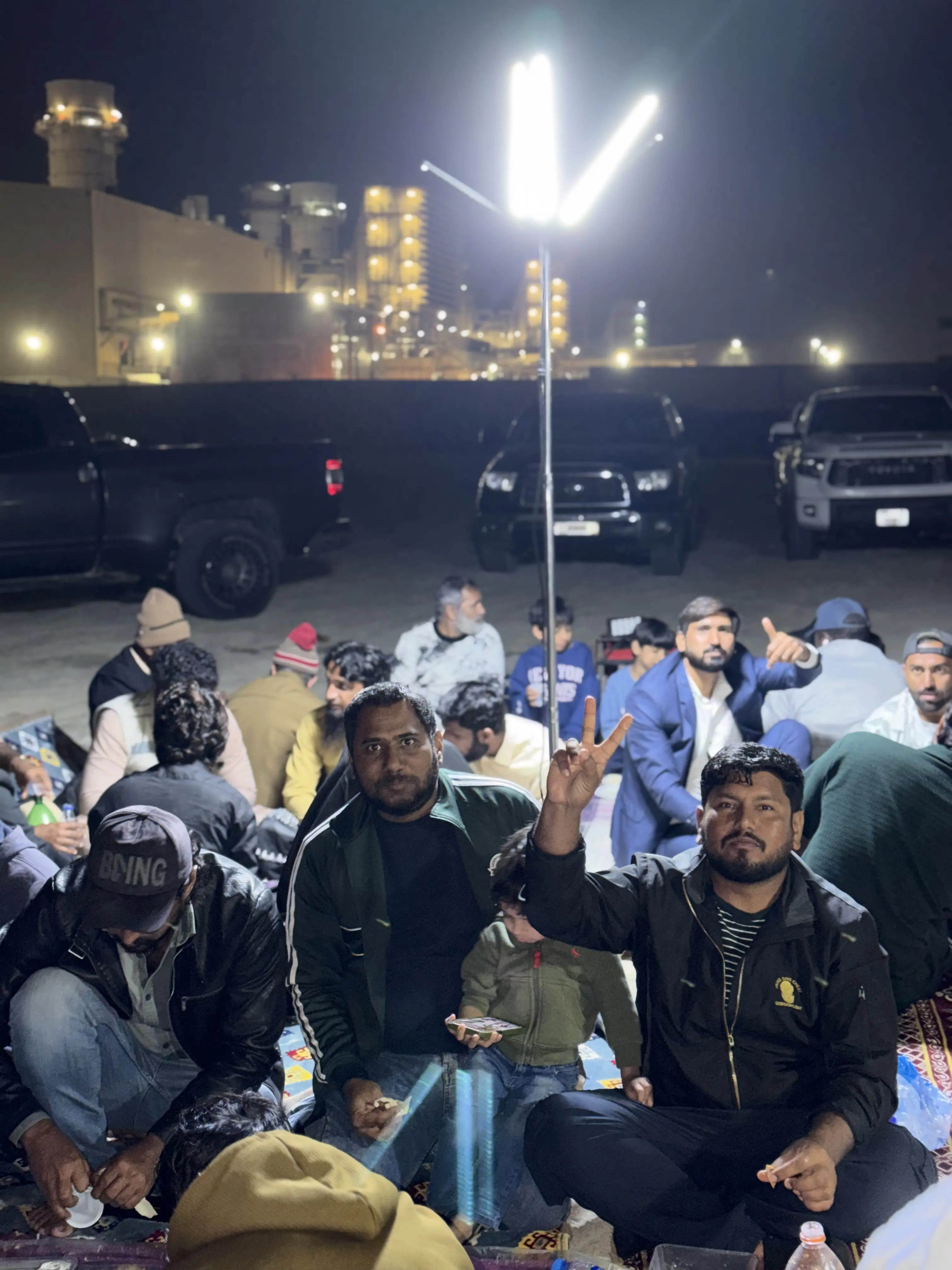 gathering for new years resolution bbq