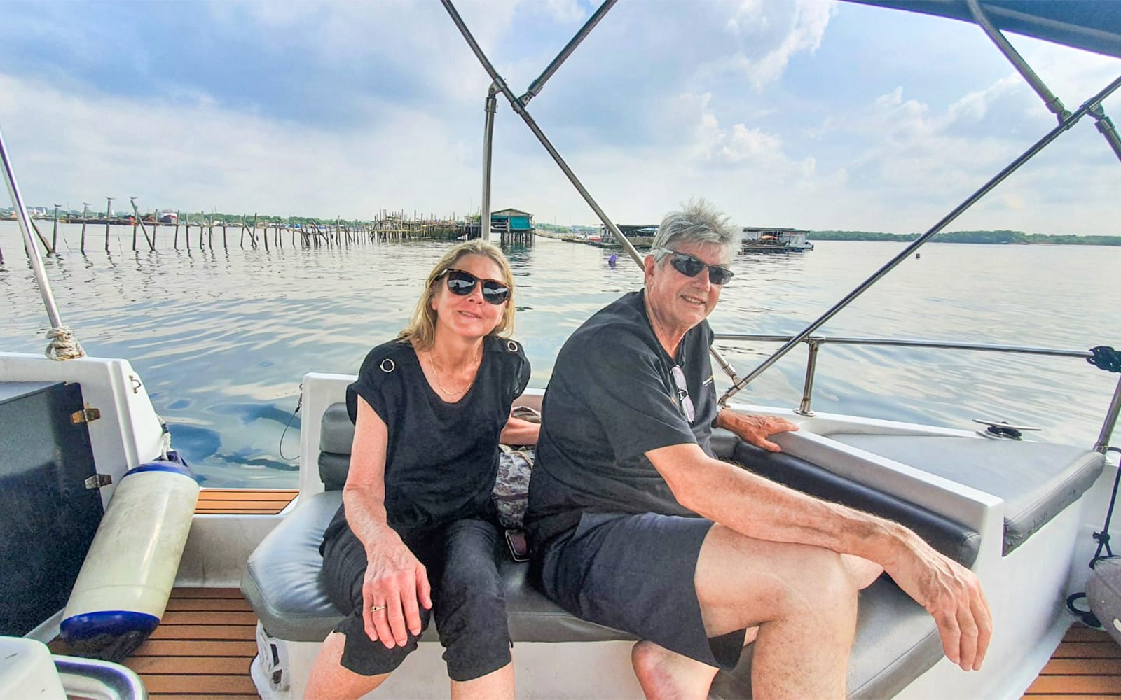 Traditional kelong fishing platform in Singapore with Let's Go Kelong tour.