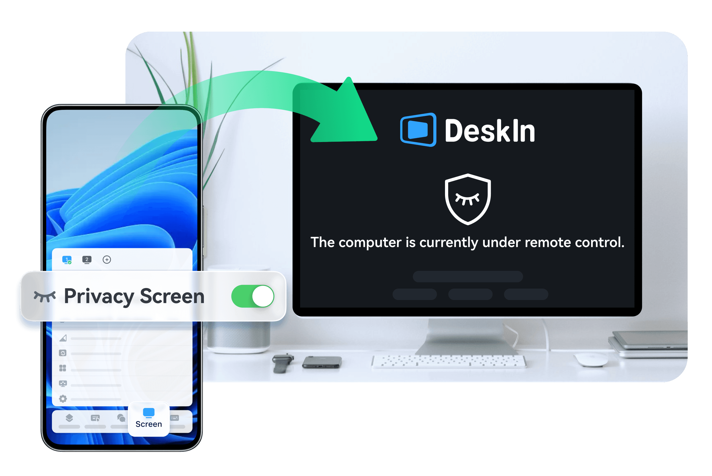 DeskIn privacy screen