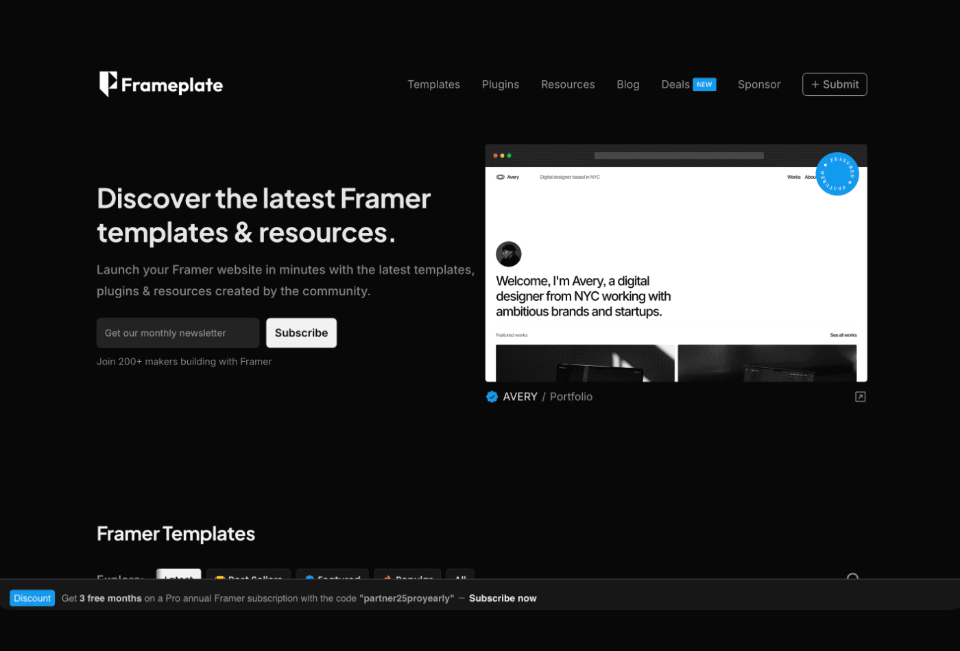 Framerplat framer  templates