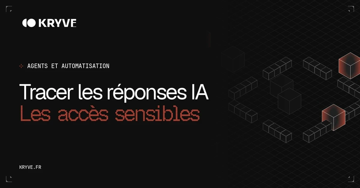 Tracer les réponses IA — Les accès sensibles