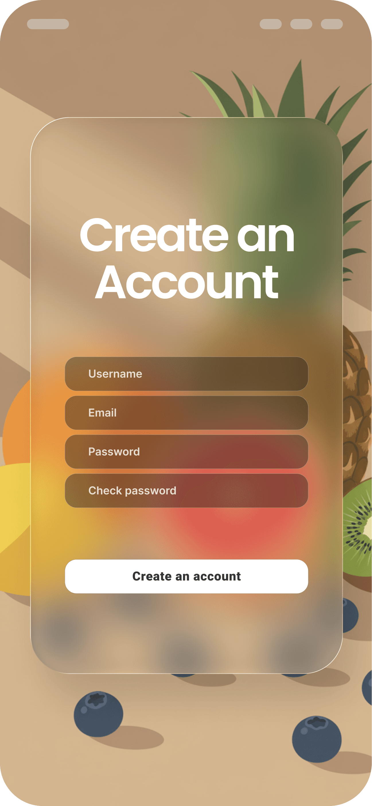 create an account app illustration