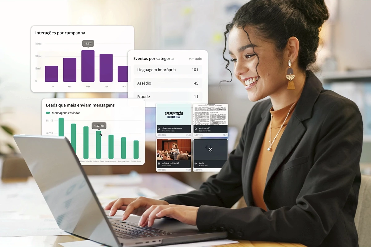 Gestora utilizando Zapper para estruturar dados, monitorar qualidade, consolidar história e analisar dados de conversas do WhatsApp corporativo