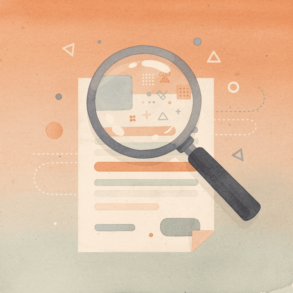 Magnifying glass examining search results representing urgent roofing searches