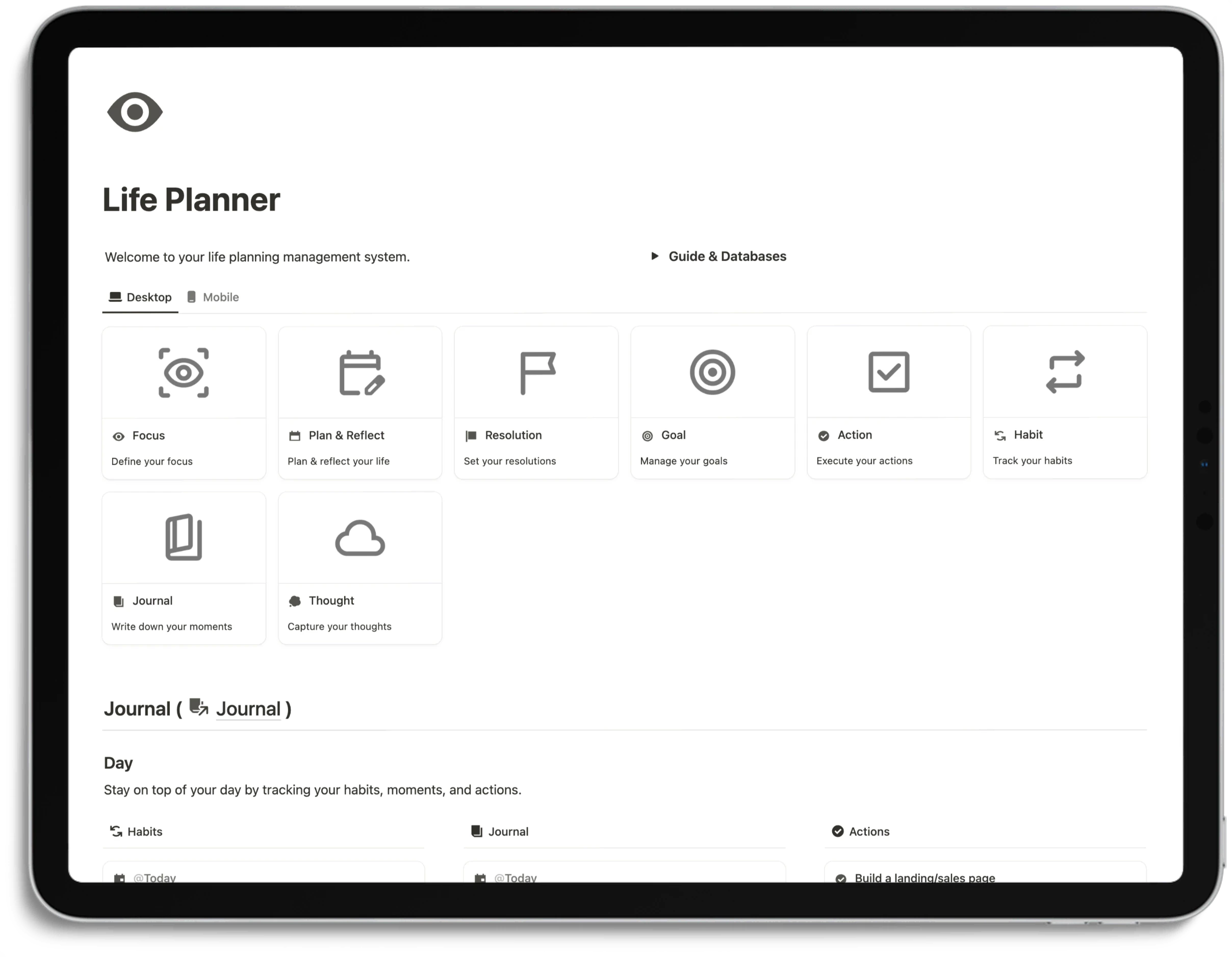 Notion Life Planner