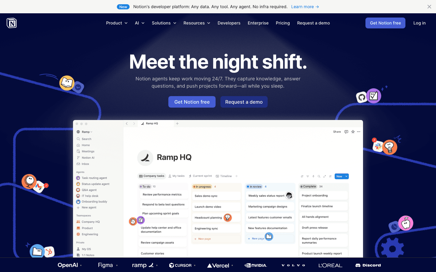 Notion website screenshot
