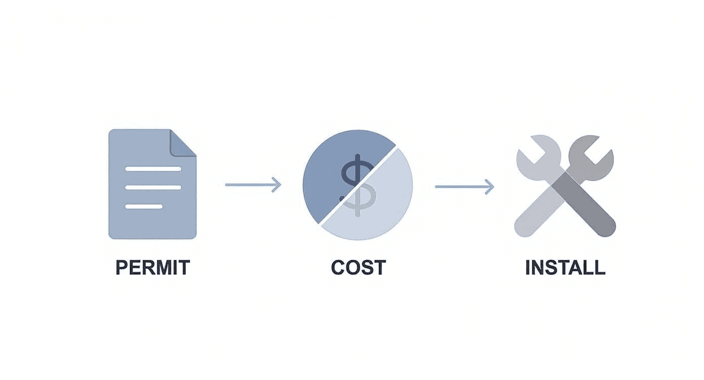 an infographic showing the overall process of getting a charger installed