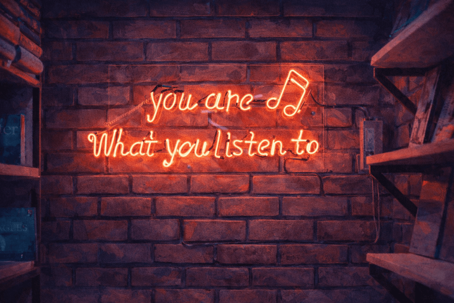 You are what you listen to sign
