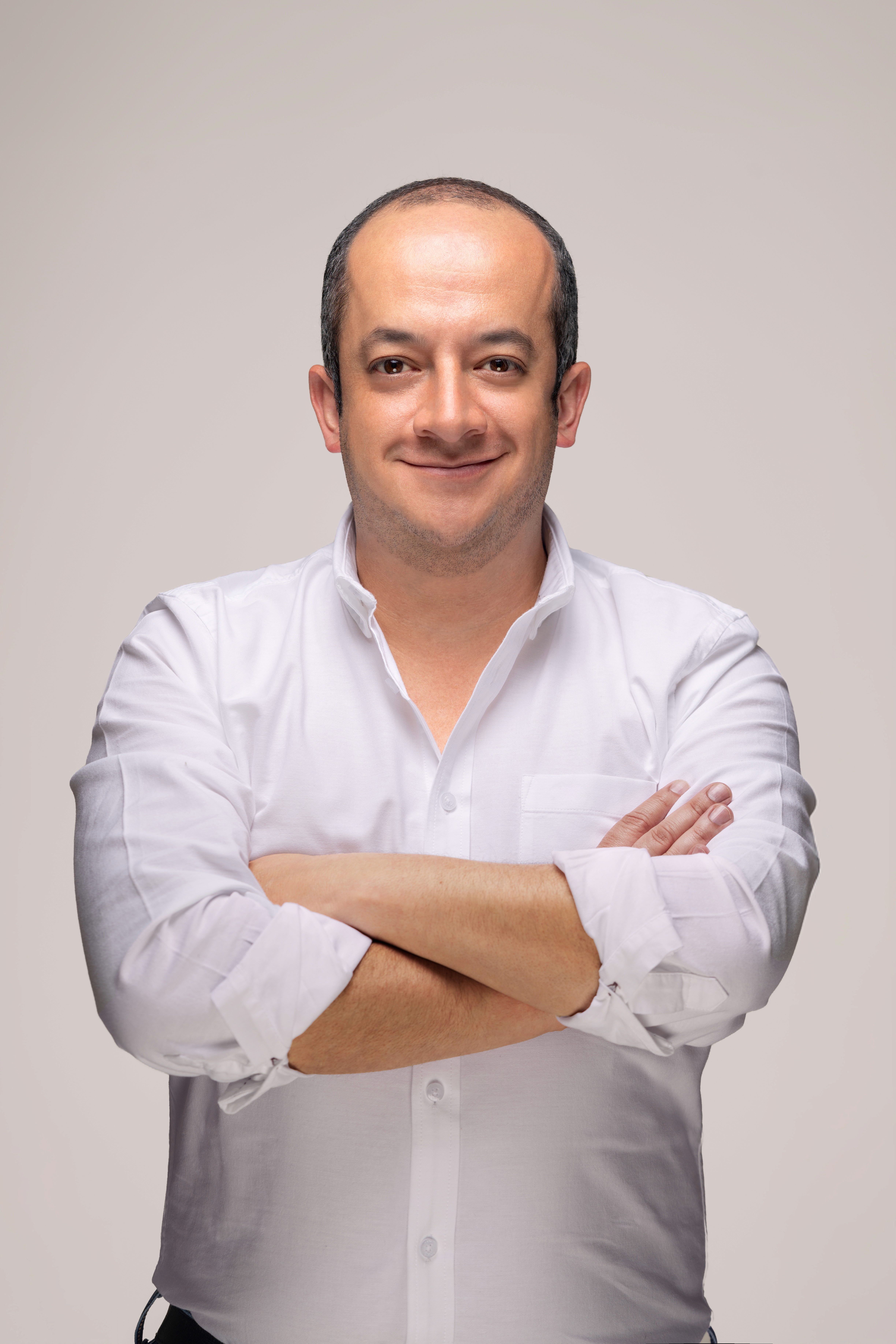 Portrait of portfolio creator – back view