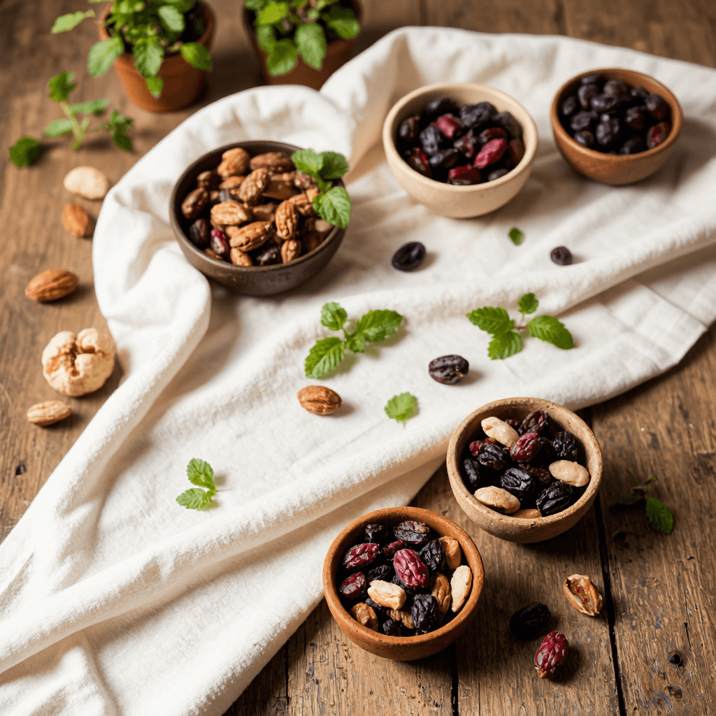 product photography of a set of grape shapes
