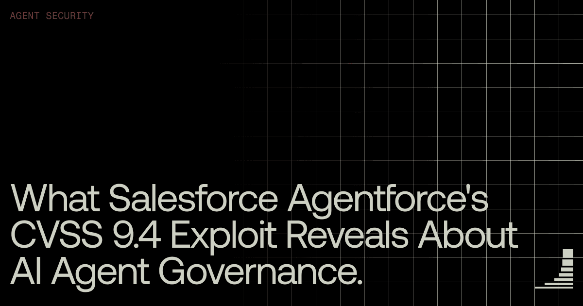 Waxell blog cover: ForcedLeak — Salesforce Agentforce's Prompt Injection Governance Lesson
