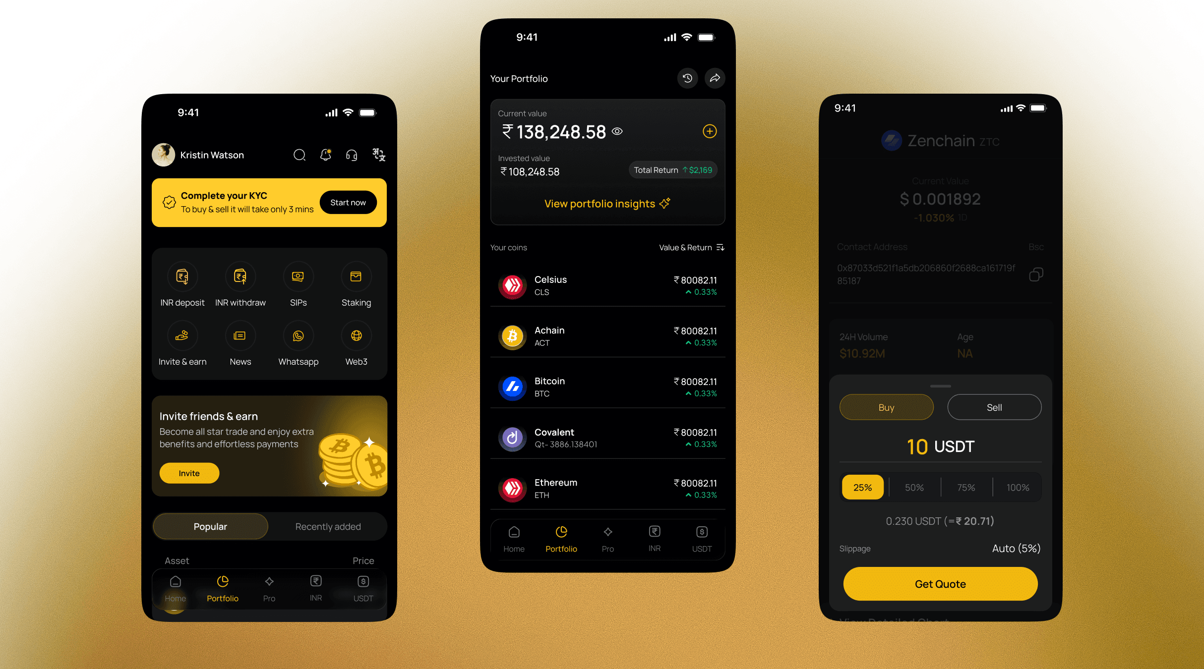 Suncrypto user interface exploration two