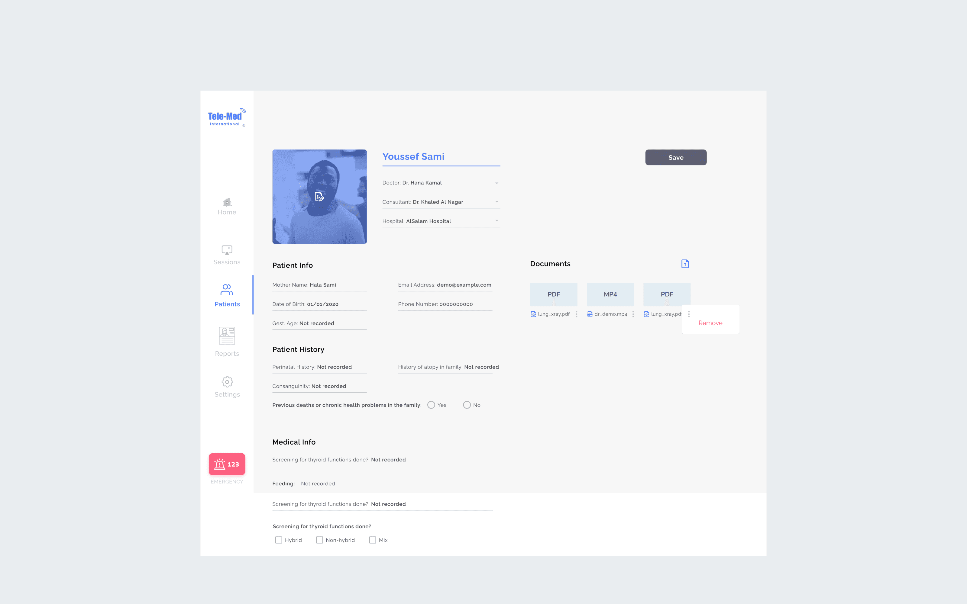 TeleMed record