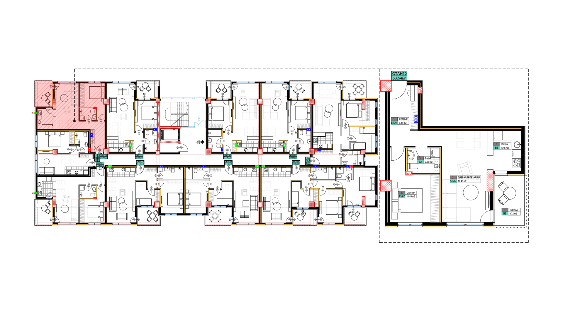 open space living room