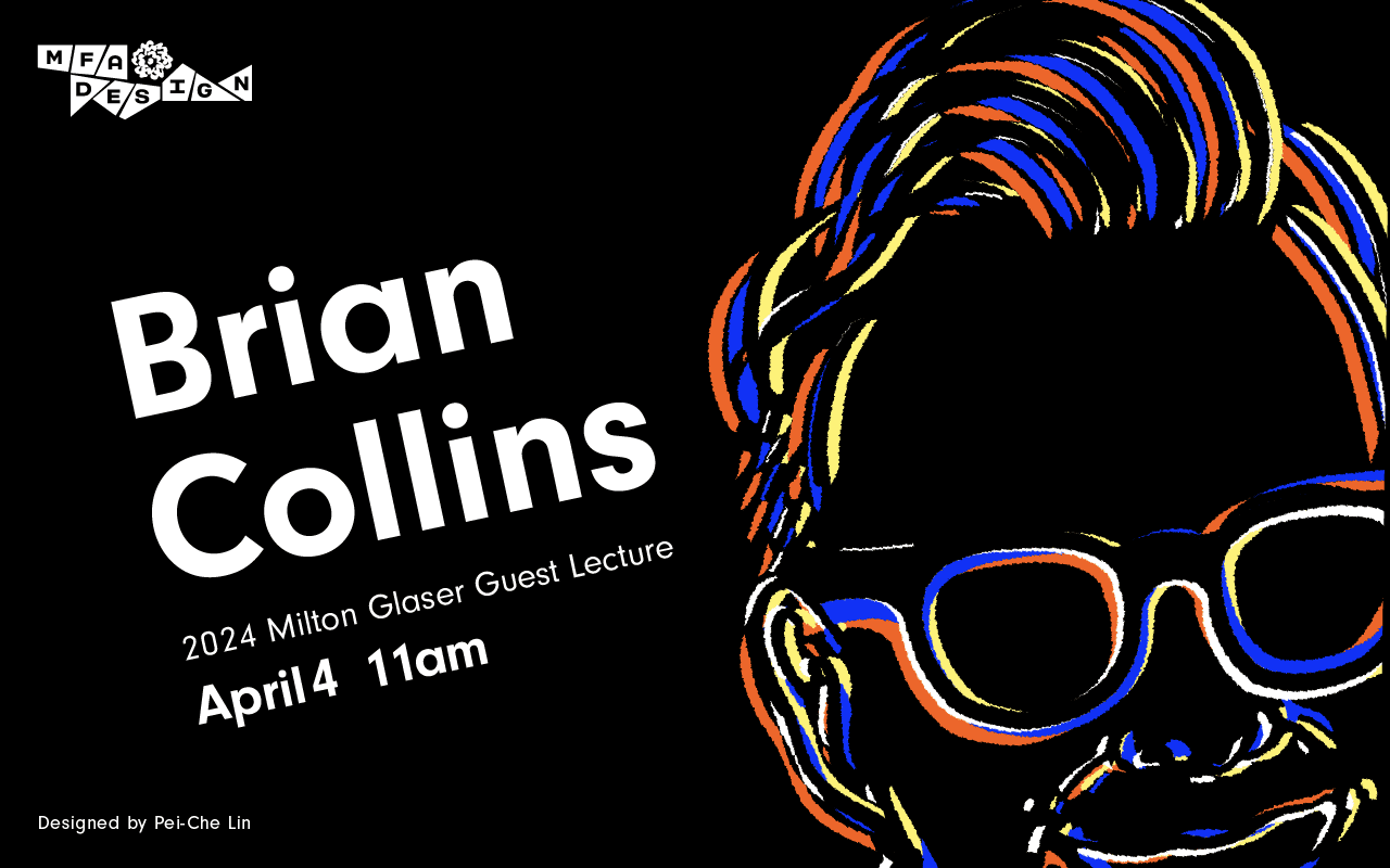 colorful graphic poster illustration of a man with glasses