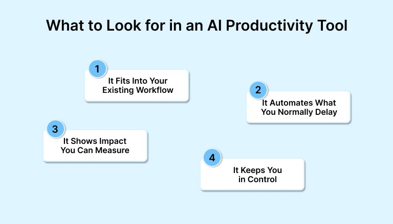 What to Look for in an AI Productivity Tool
