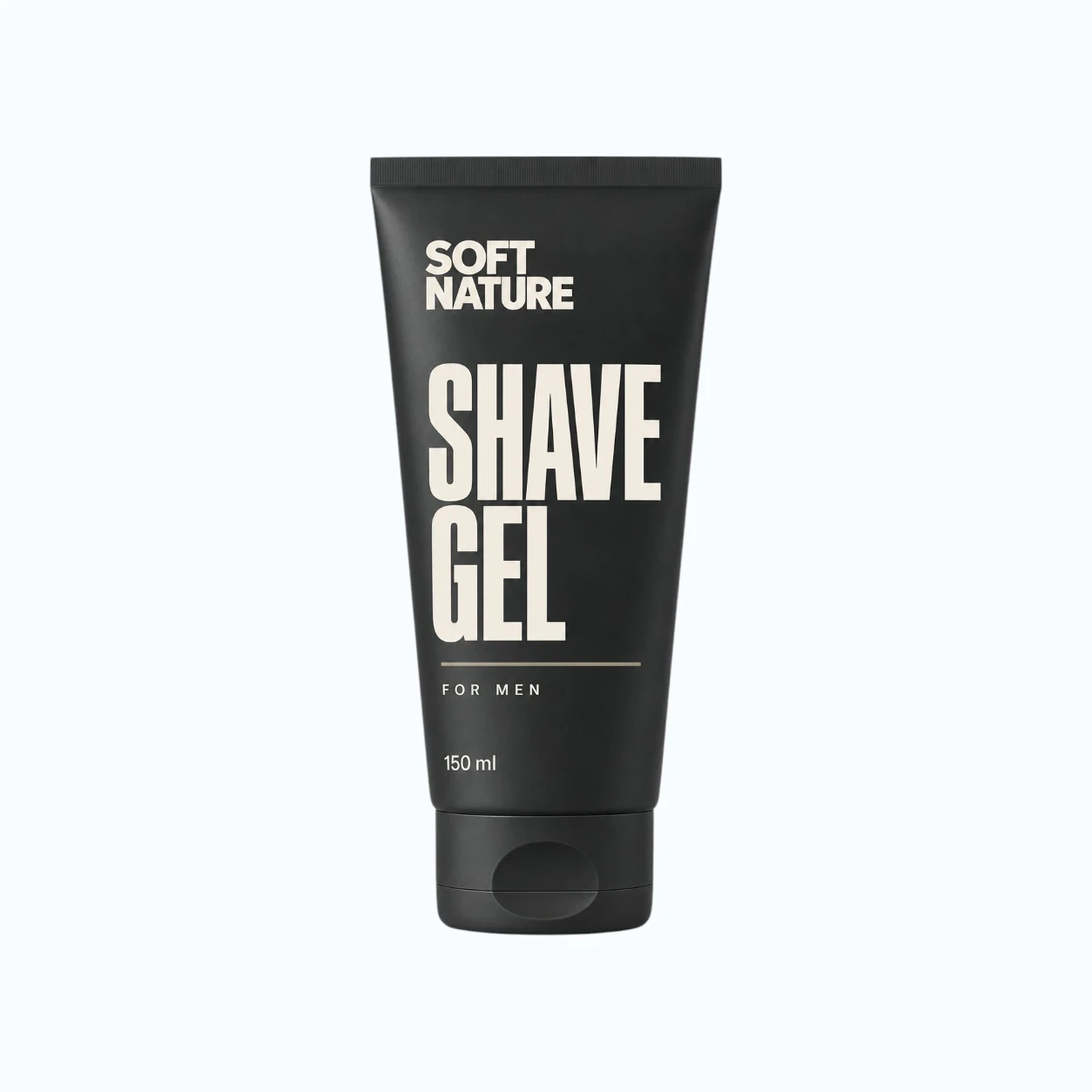 Shaving gel in squeeze tube packaging.