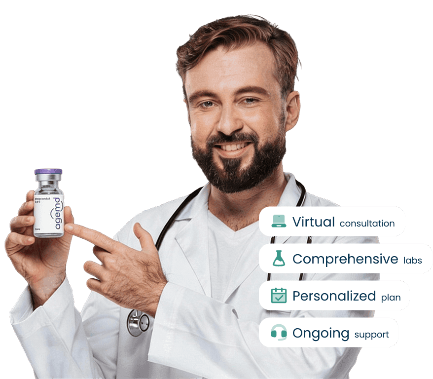 A fit man jogging in the park