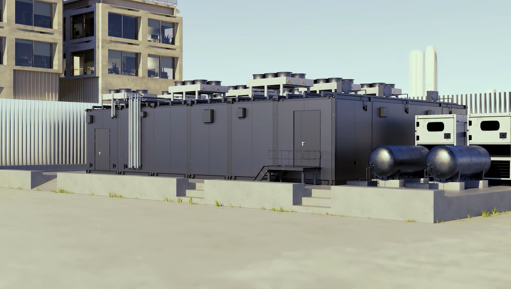 3D rendering Modular Datacenter