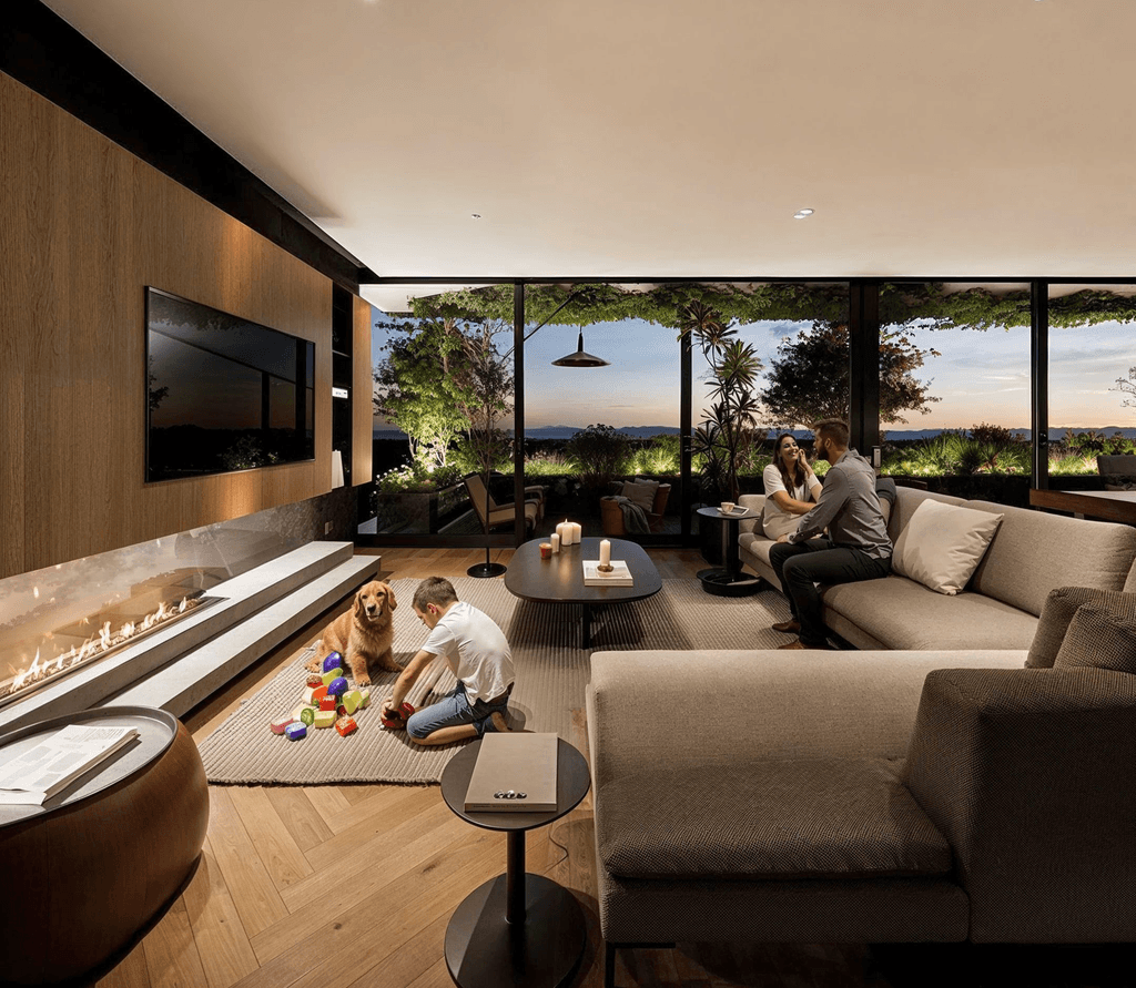 Duplex Apartment Stairs area modern, contemporary open space