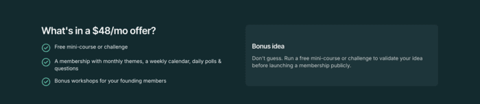 mighty networks pricing option
