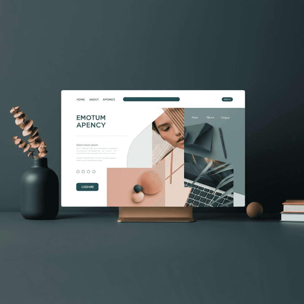 a bold and minimal agency website