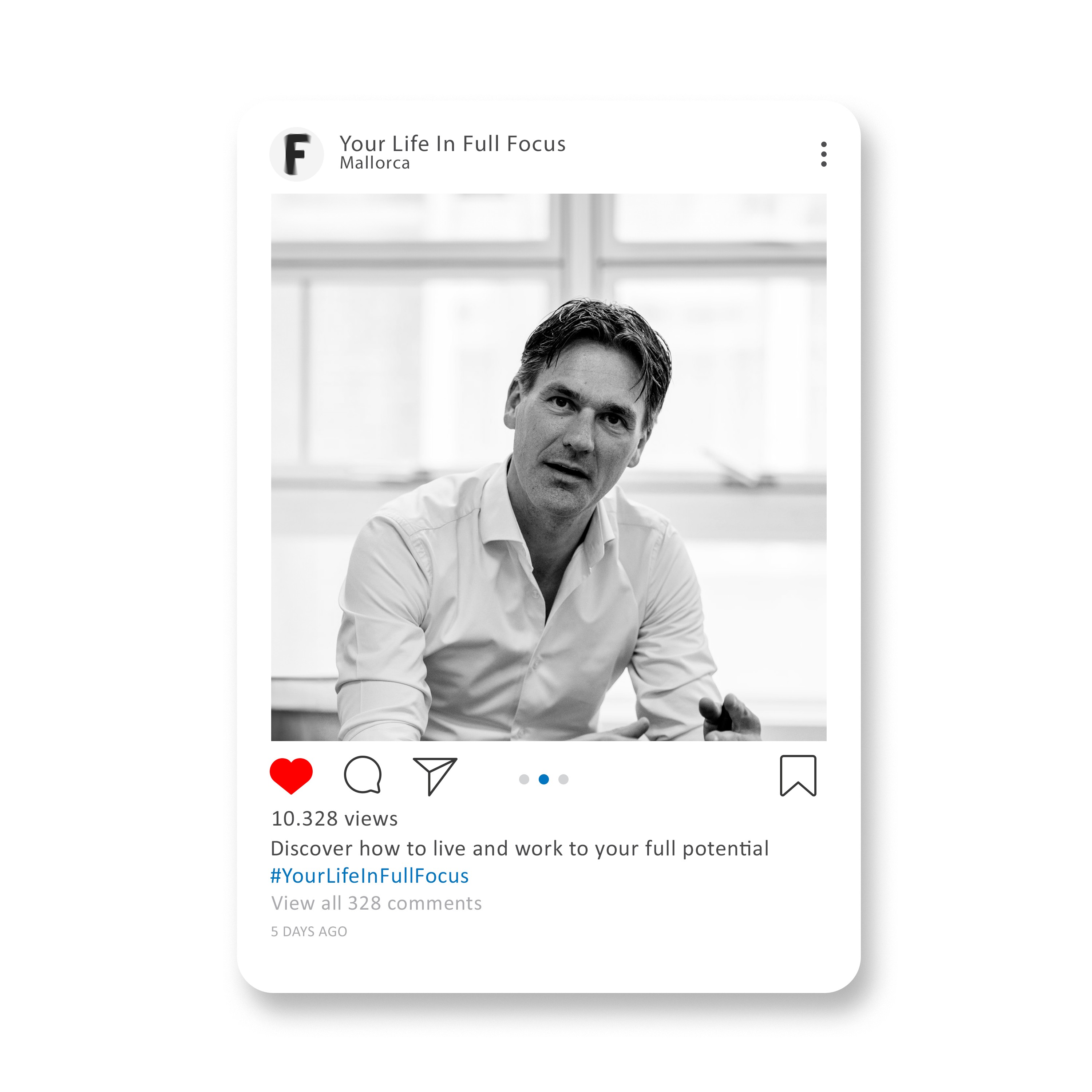 Instagram mockup for Full Focus